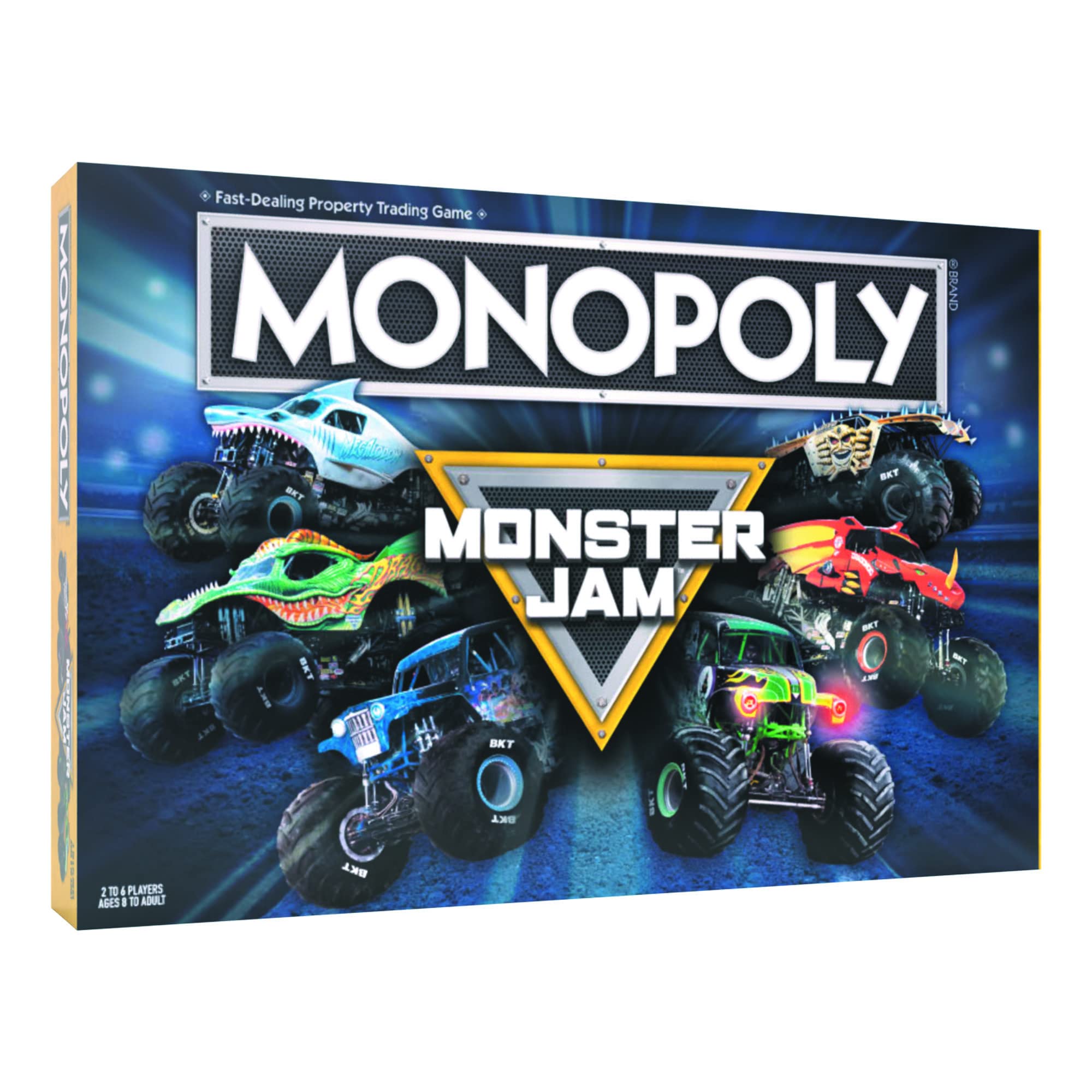USAOPOLY Monopoly: Monster Jam – Collectible Trucks Including Grave Digger, El Toro Loco