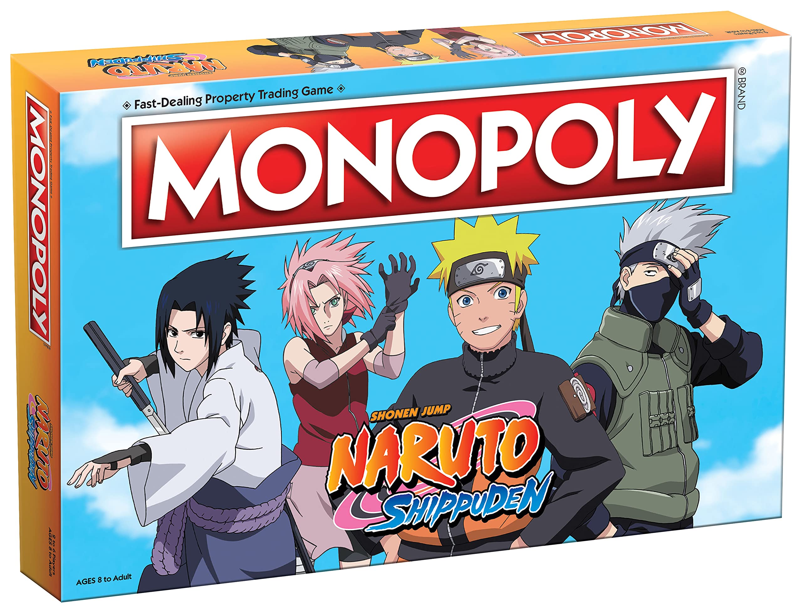 Monopoly: Naruto | Collectible Edition Board Game by USAOPOLY | 2-6 Players