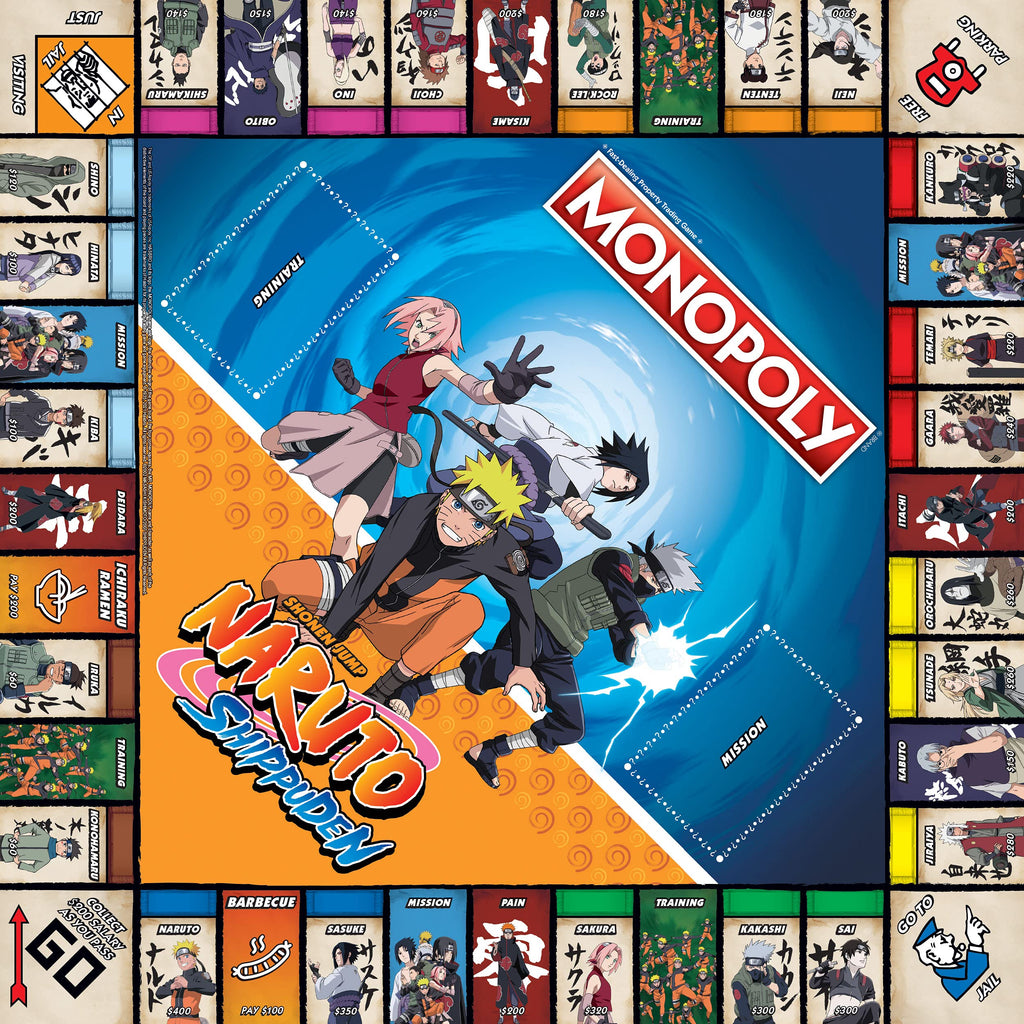 Monopoly: Naruto | Collectible Edition Board Game by USAOPOLY | 2-6 Players