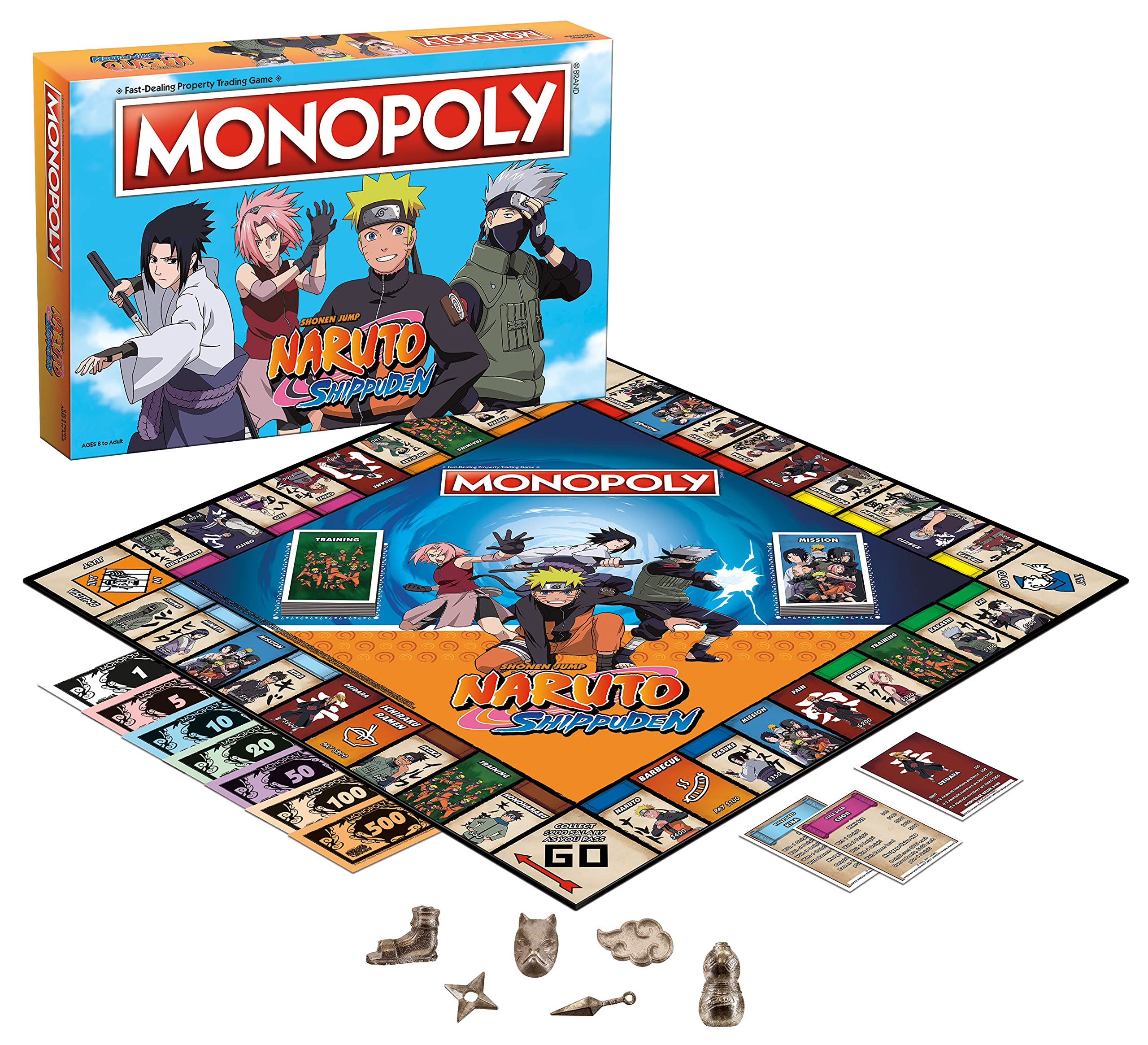 Monopoly: Naruto | Collectible Edition Board Game by USAOPOLY | 2-6 Players
