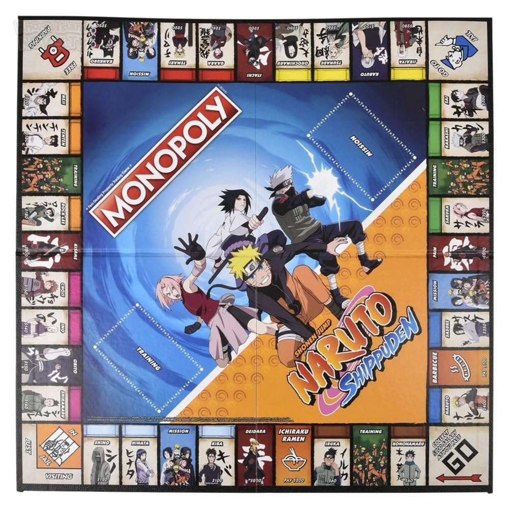 Monopoly: Naruto | Collectible Edition Board Game by USAOPOLY | 2-6 Players
