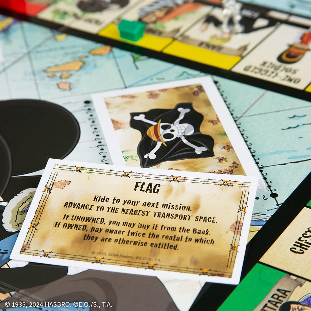 USAOPOLY Monopoly: One Piece Edition Board Game | Dressrosa Adventure & 9 Custom Tokens