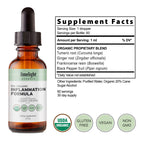 USDA Organic Inflammation Support – Turmeric Curcumin, Boswellia, Ginger Drops