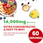 Organic Mushroom Powder Extract – 10-Mushroom Superfood Blend (14x Stronger) – 60g | USDA Immunity Booster