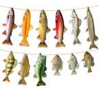 Ushinemi Fishing Birthday Decorations — Gone Fishing Banner for Adults and Kids