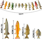 Ushinemi Fishing Birthday Decorations — Gone Fishing Banner for Adults and Kids