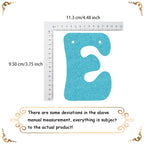Usumz Four the First Time in Forever Banner | Snowflake 4th Birthday Decoration | Silver & Light Blue Glitter