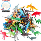 ValeforToy 82-Piece Mini Dinosaur Set - Party Favors & Cupcake Toppers