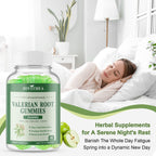 2 Pack Organic Valerian Root Gummies – Calming Sleep Support (Melatonin Free)