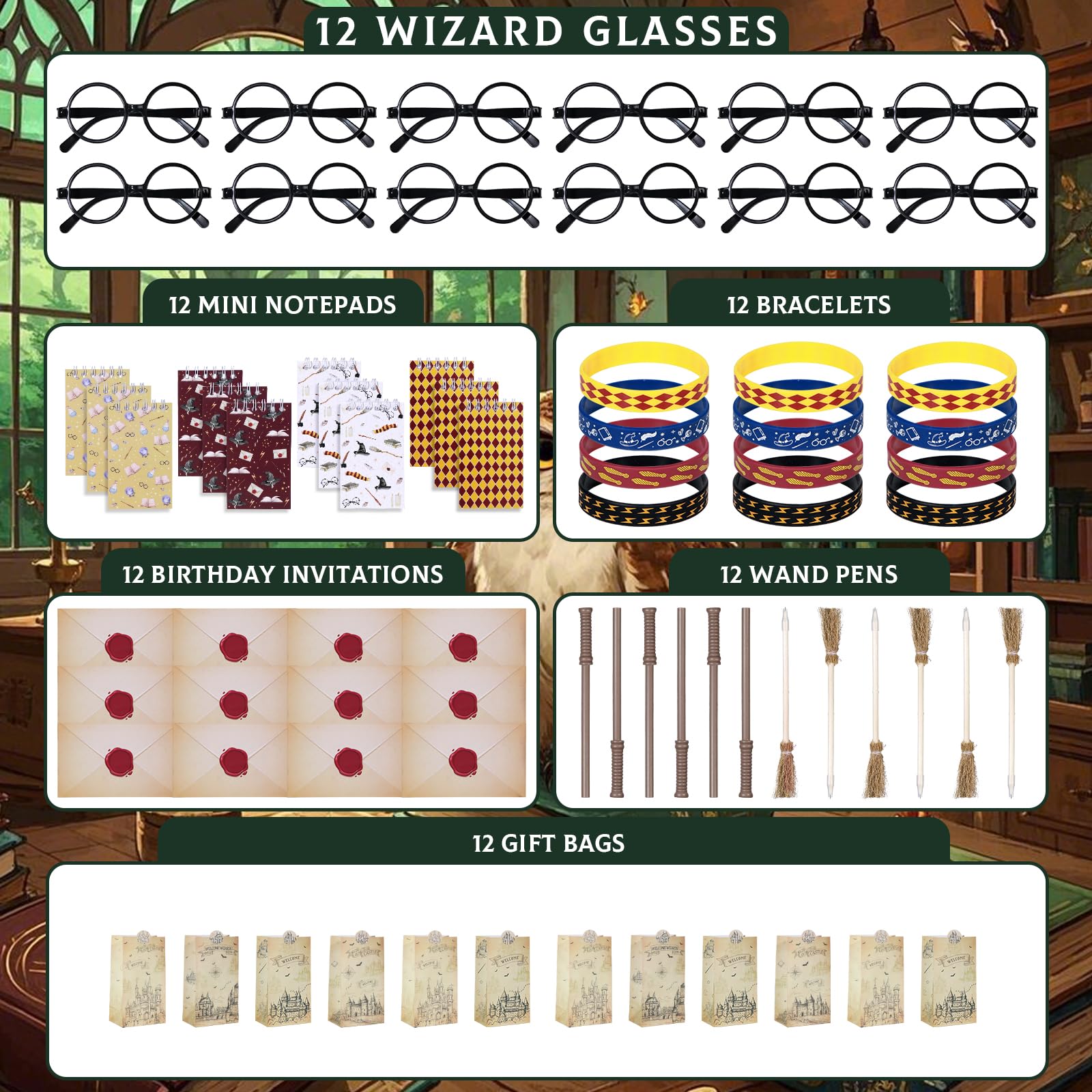 Vanblue 84Pcs Wizard Party Favors – Magic Themed Goodie Bags & Classroom Rewards