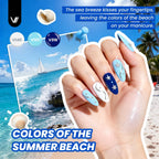 VANREESA 84-Piece Gel Nail Polish Kit with UV Lamp and Almond Nail Tips – 40 All‑Season Colors for Beginners