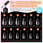 VANREESA 84-Piece Gel Nail Polish Kit with UV Lamp and Almond Nail Tips – 40 All‑Season Colors for Beginners