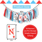VAVAYAO Alice in Wonderland One High Chair Banner – 1st Birthday Decorations