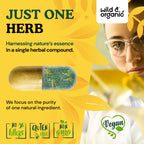 Wild & Organic Pine Pollen for Men – 1000 mg Capsules, Vegan & Non-GMO