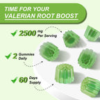2 Pack Organic Valerian Root Gummies – Calming Sleep Support (Melatonin Free)