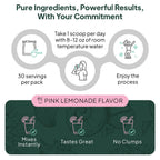 Organics Ocean Krealyte Fusion: Instantized Creatine Monohydrate + Electrolytes, Pink Lemonade, 30 Servings