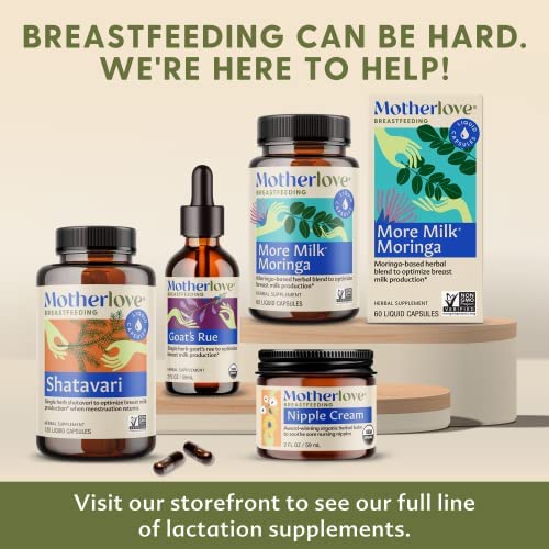 Motherlove Goat's Rue (120 Liquid Caps) – Lactation Support, Organic, Vegan, Non-GMO