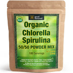 Good Natured Organic Spirulina & Chlorella 50/50 Powder – 3 Month Supply | Vegan & Non-GMO