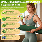 2 Pack Organic Spirulina & Chlorella Gummies – Pineapple Flavor, Vitamin C & Zinc