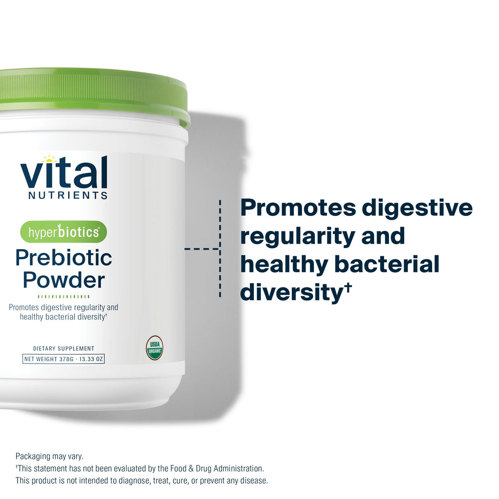 Hyperbiotics Vital Nutrients Bio-Präbiotischer Faserpulver | Darmgesundheit & Verdauungsregelmäßigkeit | 54 Portionen