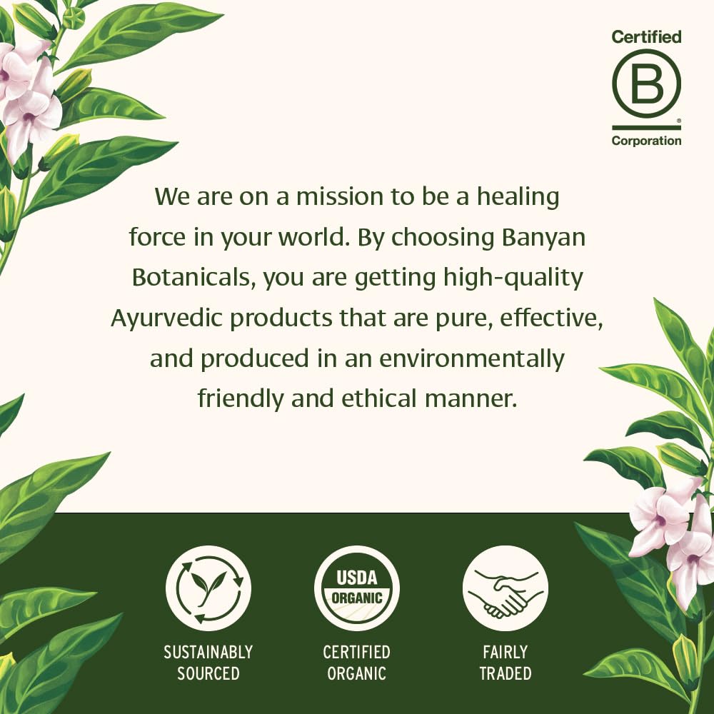 Banyan Botanicals Gotu Kola (Centella Asiatica) – Organic Adaptogen & Nootropic Brain Support | 90 Tablets | Vegan & Fairly Traded