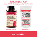 NatureWise Probiotics for Women + Organic Prebiotics, D-Mannose & Cranberry – Vaginal pH Balance, Digestive & Urinary Health | 18 Strains, 20 Billion CFU, 60 Capsules (60-Day Supply)