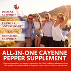 Velestoff Cayenne Pepper Drops – Organic Cayenne Pepper Liquid Supplement with Hawthorn, Beet Root, Turmeric, Vitamin K2+D3 & Berberine Extract | Improves Stamina & Boosts Energy