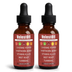 Velestoff Cayenne Pepper Drops – Organic Cayenne Pepper Liquid Supplement with Hawthorn, Beet Root, Turmeric, Vitamin K2+D3 & Berberine Extract | Improves Stamina & Boosts Energy