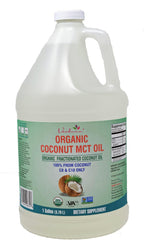 Verdana USDA Certified Organic Coconut MCT Oil – Fractionated Coconut Oil, No Palm Kernel Used, Kosher, Non-GMO, Food Grade – 1 Gallon