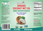 Verdana USDA Certified Organic Coconut MCT Oil – Fractionated Coconut Oil, No Palm Kernel Used, Kosher, Non-GMO, Food Grade – 1 Gallon