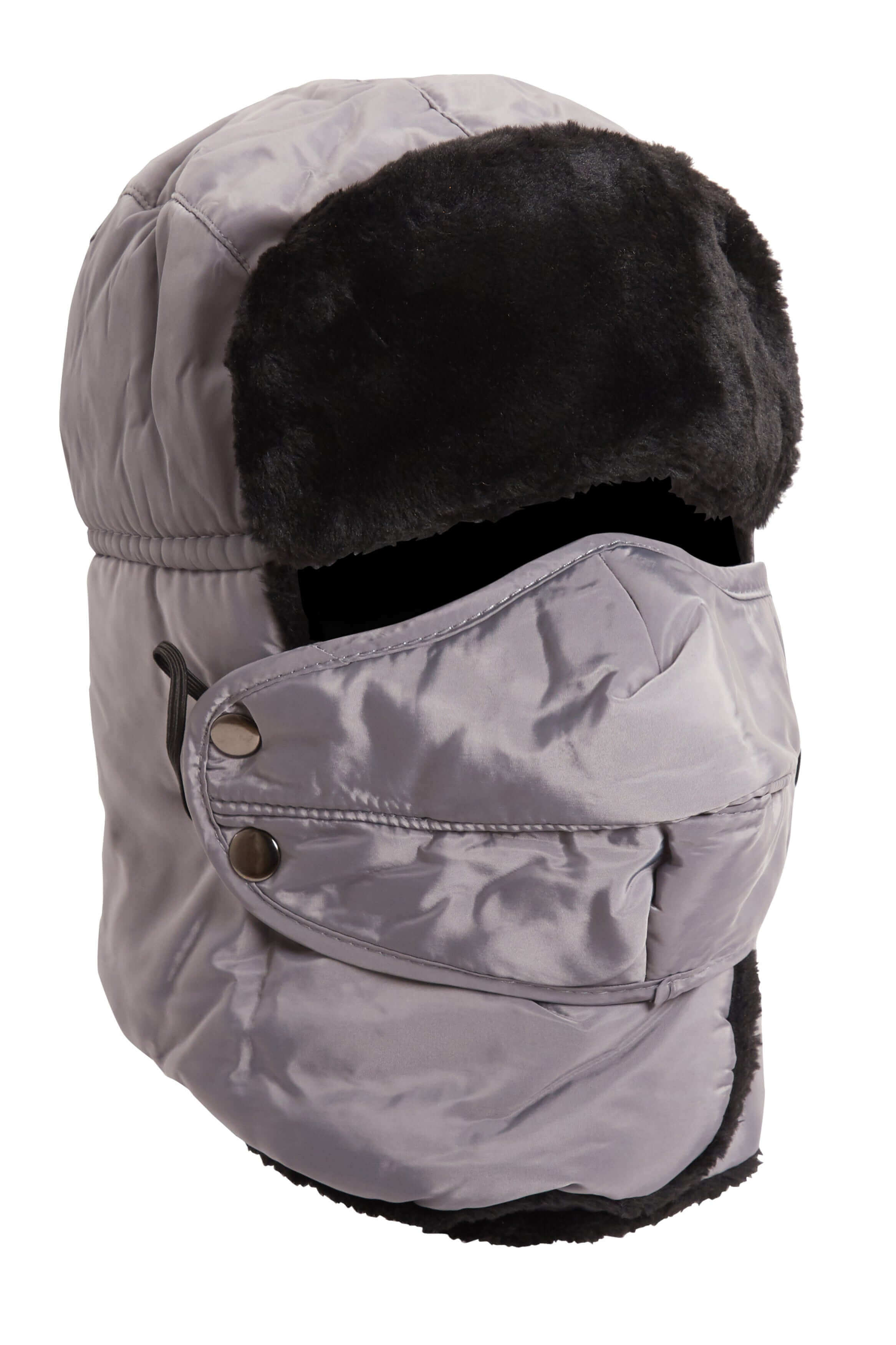 Heatwave Thermalwear 3 In 1 Trapper Hat With Removable Face Cover Fur Lined Showerproof