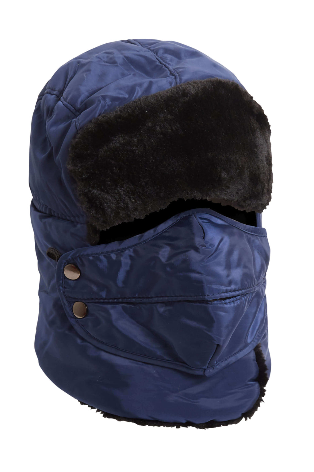Heatwave Thermalwear 3 In 1 Trapper Hat With Removable Face Cover Fur Lined Showerproof