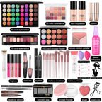 VESPRO All-In-One Makeup Kit – 40-Color Eyeshadow Palette, Foundations & Brushes | Gift Set for Women & Beginners