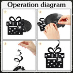 VeyoCraft 10th Birthday Decorations – Bruh I’m 10 Banner & Black Glitter Swirls