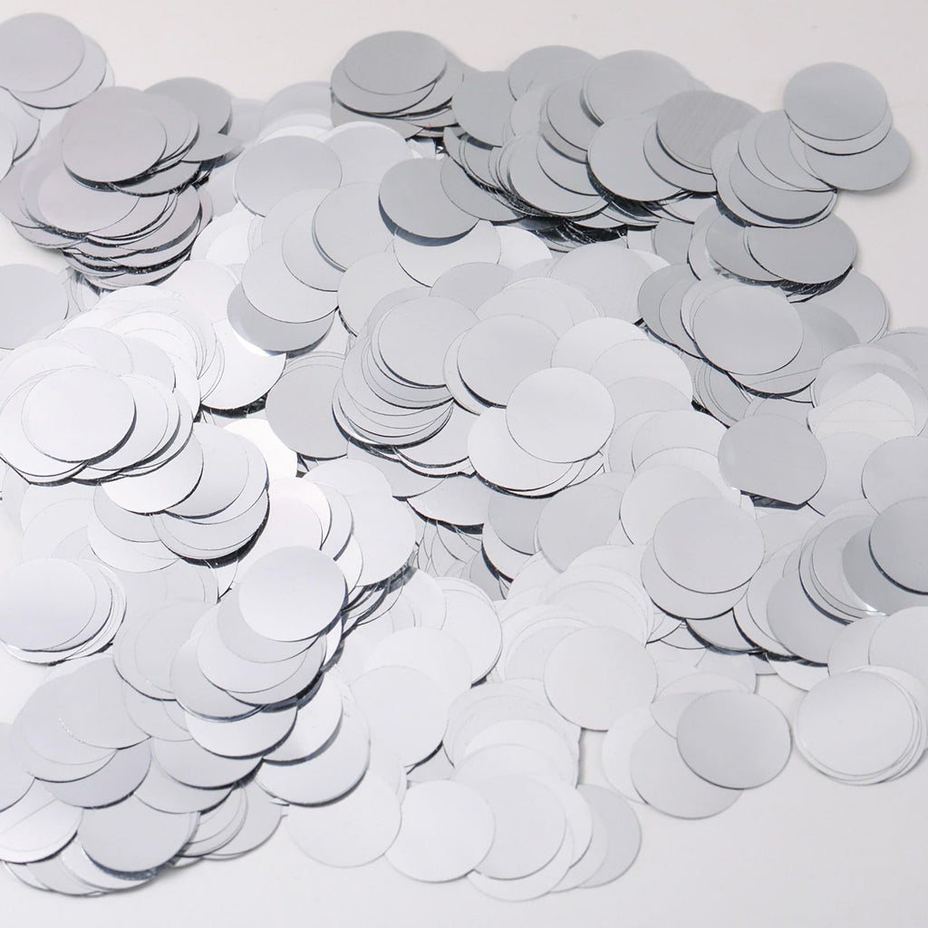 VHUWE Silver Confetti Balloons – 25-Pack 12-Inch Clear Latex with Confetti Inside for Celebrations