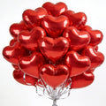 Viaecone 18-Inch Red Heart Balloons – 30-Pack Foil Balloons for Valentine’s Day, Weddings & Parties
