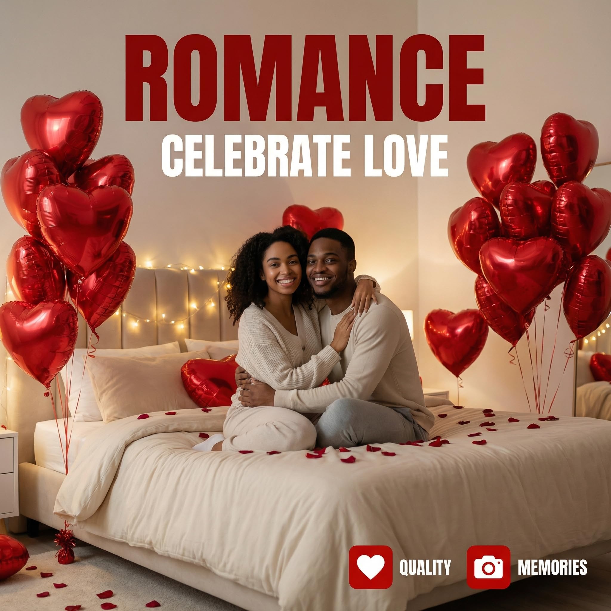 Viaecone 18-Inch Red Heart Balloons – 30-Pack Foil Balloons for Valentine’s Day, Weddings & Parties