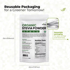 Viccoky Organic Stevia Powder – Pure, Zero-Calorie Sugar Substitute (18oz) | Keto & Vegan Friendly