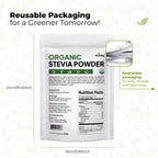 Viccoky Organic Stevia Extract Powder 13oz (370g) | Pure | Sugar-Free | 0 Calories | No Additives | Dissolves Easily | Super Sweet Sugar Substitute | Natural Sweetener