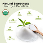 Viccoky Organic Stevia Powder – Pure, Zero-Calorie Sugar Substitute (18oz) | Keto & Vegan Friendly