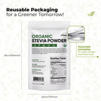 Viccoky Organic Stevia Powder – Pure, Zero-Calorie Sugar Substitute (18oz) | Keto & Vegan Friendly