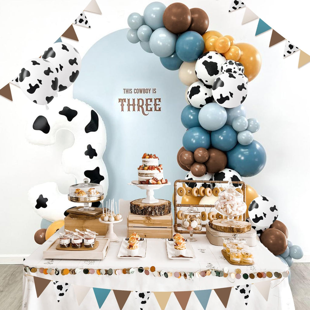Vicduotex 60pcs Cow Print Balloons – 12in Latex Western Party Decorations