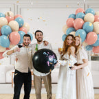 Vicduotex 60pcs Gender Reveal Balloons - Dusty Pink, Dusty Blue & Sand White for Baby Shower & Party Decorations