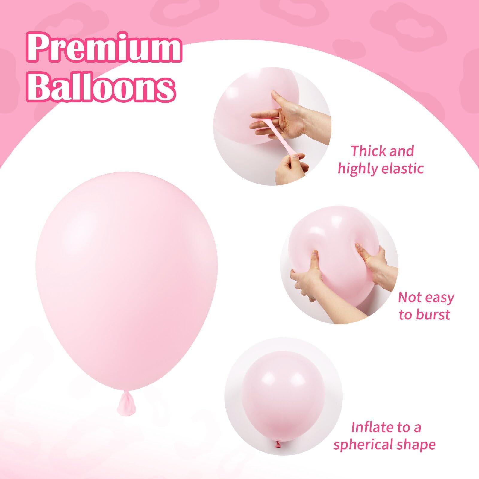 Vicduotex 60pcs Cowgirl Balloons Set — Hot Pink, Light Pink & Cow Print Confetti Latex for Farm Themed Parties