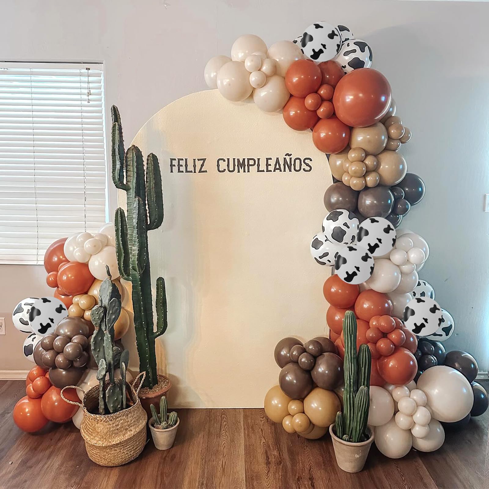 Vicduotex 60pcs Cow Print Balloons – 12in Latex Western Party Decorations