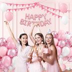 Vicduotex Light Pink & White Balloons Kit — 60pcs, 12in, for Weddings & Baby Showers