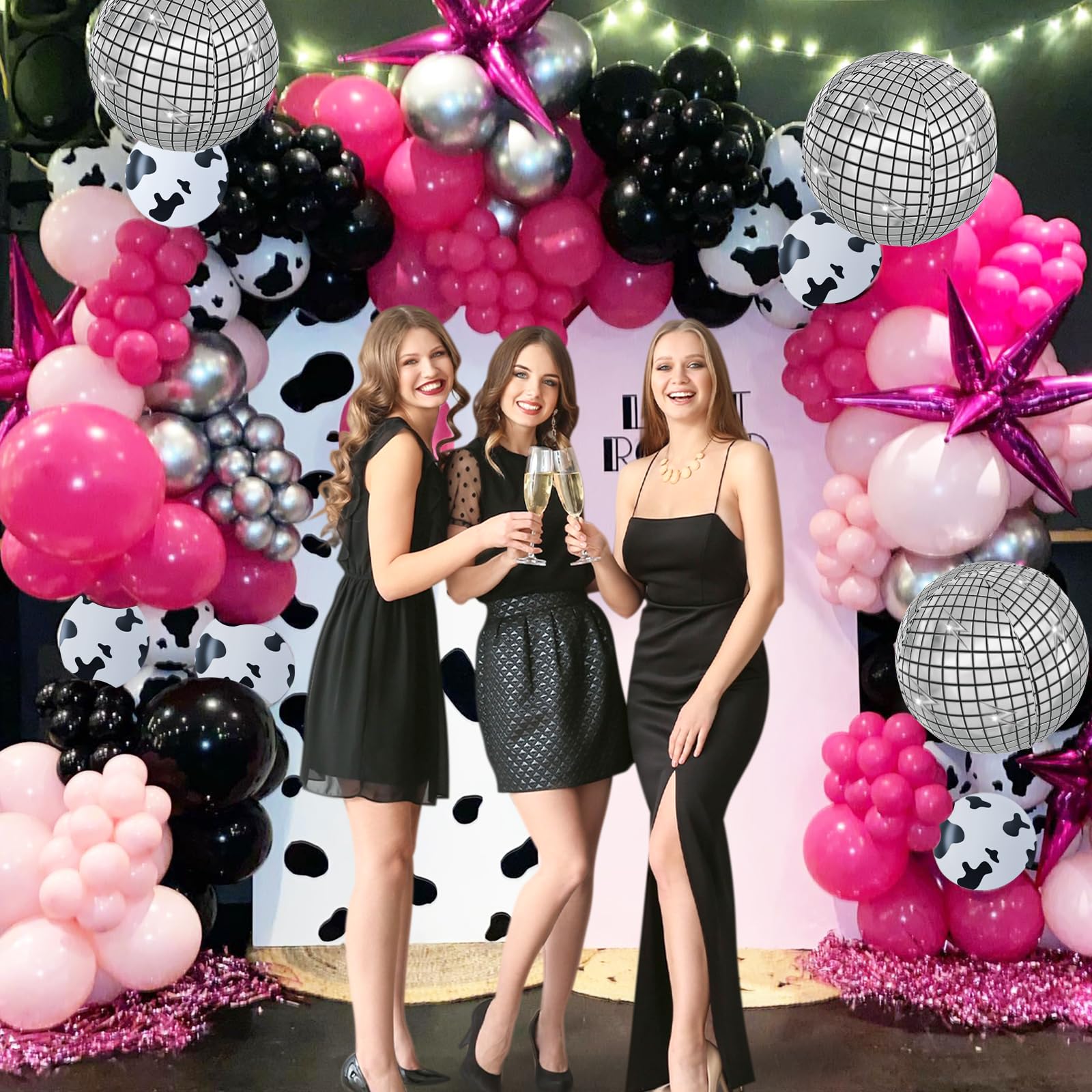 Vicduotex 60pcs Cow Print Balloons – 12in Latex Western Party Decorations