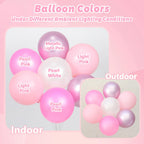 Vicduotex Light Pink & White Balloons Kit — 60pcs, 12in, for Weddings & Baby Showers