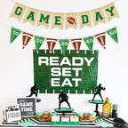 VILIFEVER Game Day Burlap Banner Football Garland – Football Party Decorations