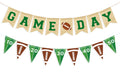 VILIFEVER Game Day Burlap Banner Football Garland – Football Party Decorations